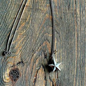 Vintage Sterling Silver Star Necklace